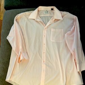 Rossini Lecollezioni Long sleeve pink men’s button down dress shirt